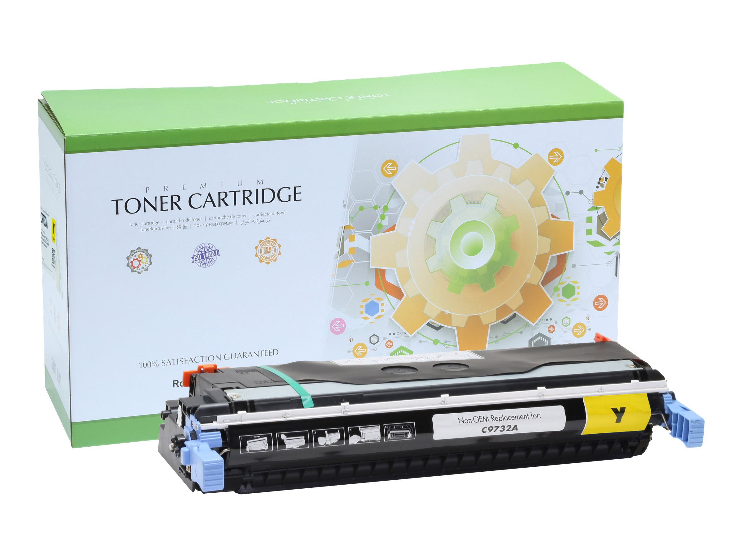 STATIC Toner cartridge compatible with HP C9732A yellow remanufactured 12.000 pages