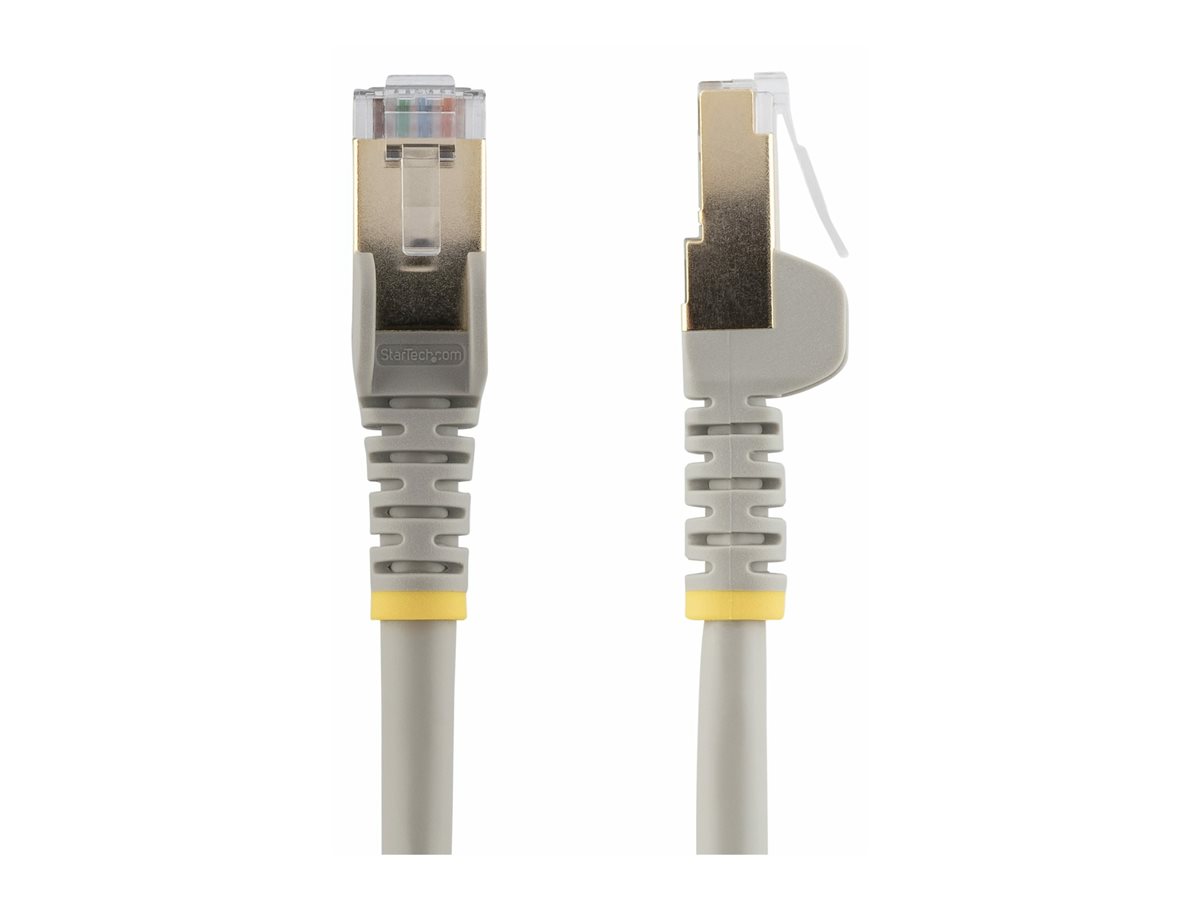 StarTech.com 7m CAT6A Ethernet Cable, 10 Gigabit Shielded Snagless RJ45 100W PoE Patch Cord, CAT 6A 10GbE STP Network Cable w/Strain Relief, Grey, Fluke Tested/UL Certified Wiring/TIA - Category 6A - 26AWG (6ASPAT7MGR) - patch kabel - 7 m - šedá – foto 2