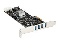 StarTech.com 4 Port USB 3.0 PCIe Card w/ 4 Dedicated Channels - UASP - USB 3.0 PCI Express Card Adapter - USB adapter - PCIe 