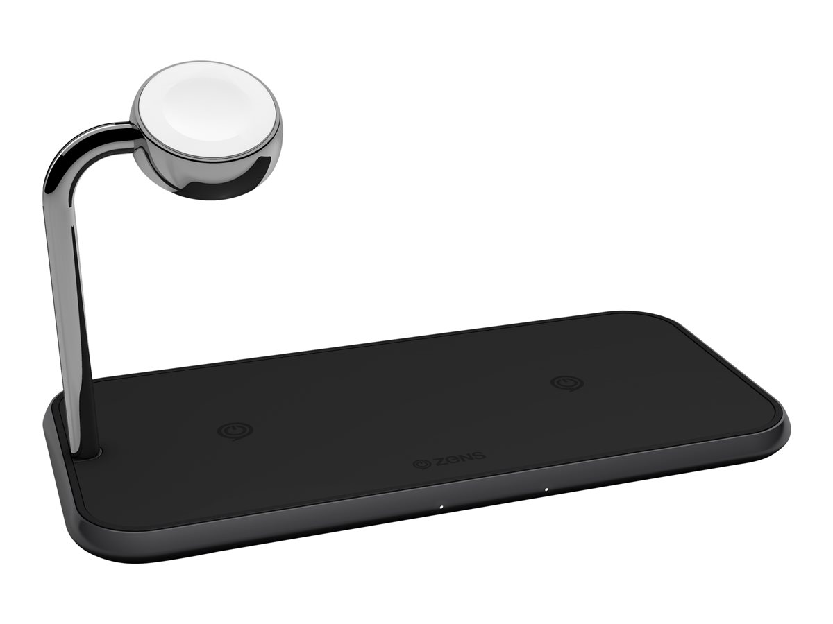 Zens Dual+Watch Alu Wireless Charger Black