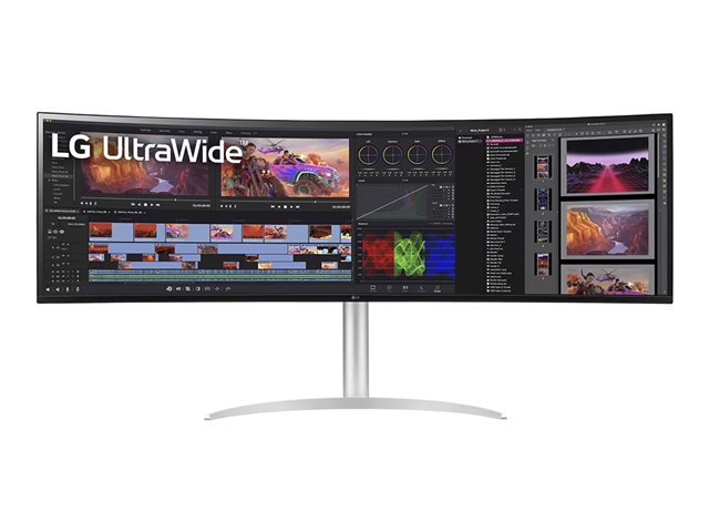 Image of LG UltraWide 49WQ95C-W - LED monitor - curved - 49" - HDR