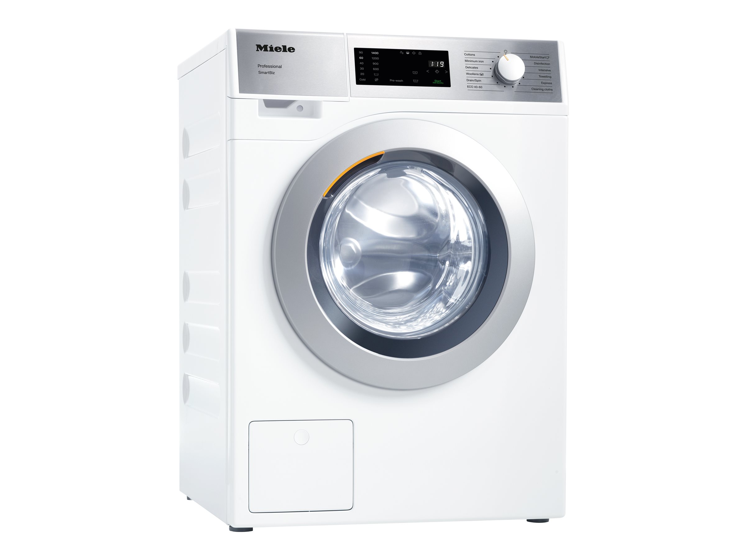 Miele Professional PWM 1108 SmartBiz [EL DP] washing machine - front loading - freestanding - lotus white