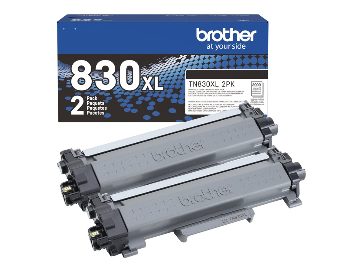 Brother TN830XL 2PK - 2-pack