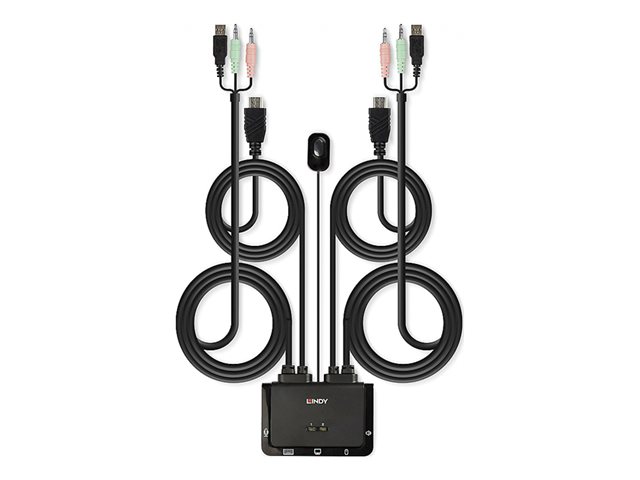 LINDY HDMI KVM Switch 2 Port USB 2.0