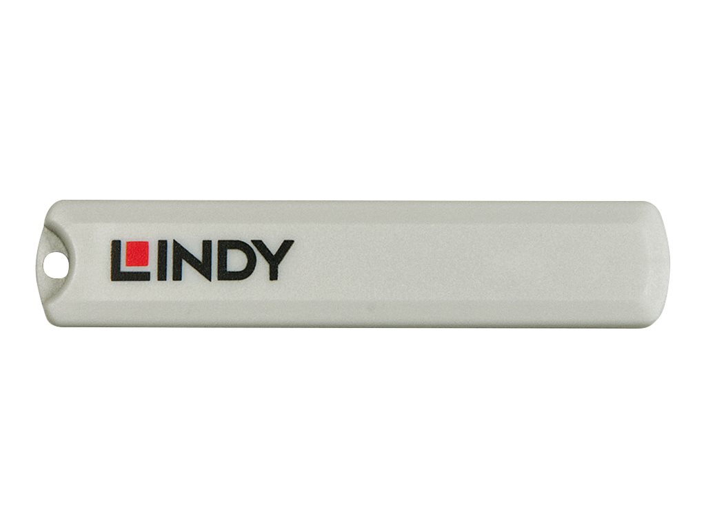Kit bloqueur de port USB Type C avec clé et 4 verrous, blanc