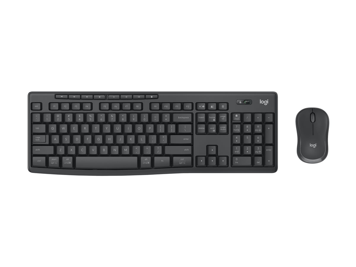 Logitech MK370 Combo for Business keyboard and mouse set QWERTY US graphite Input Usage / lifestyle Front 72725