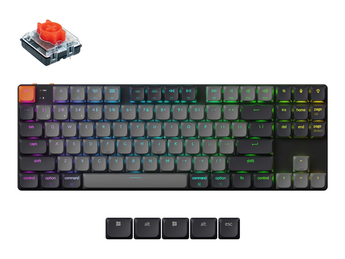 Keychron K1 Version 6 keyboard QMK mechanical 80% TKL Input Product shot Front 79800