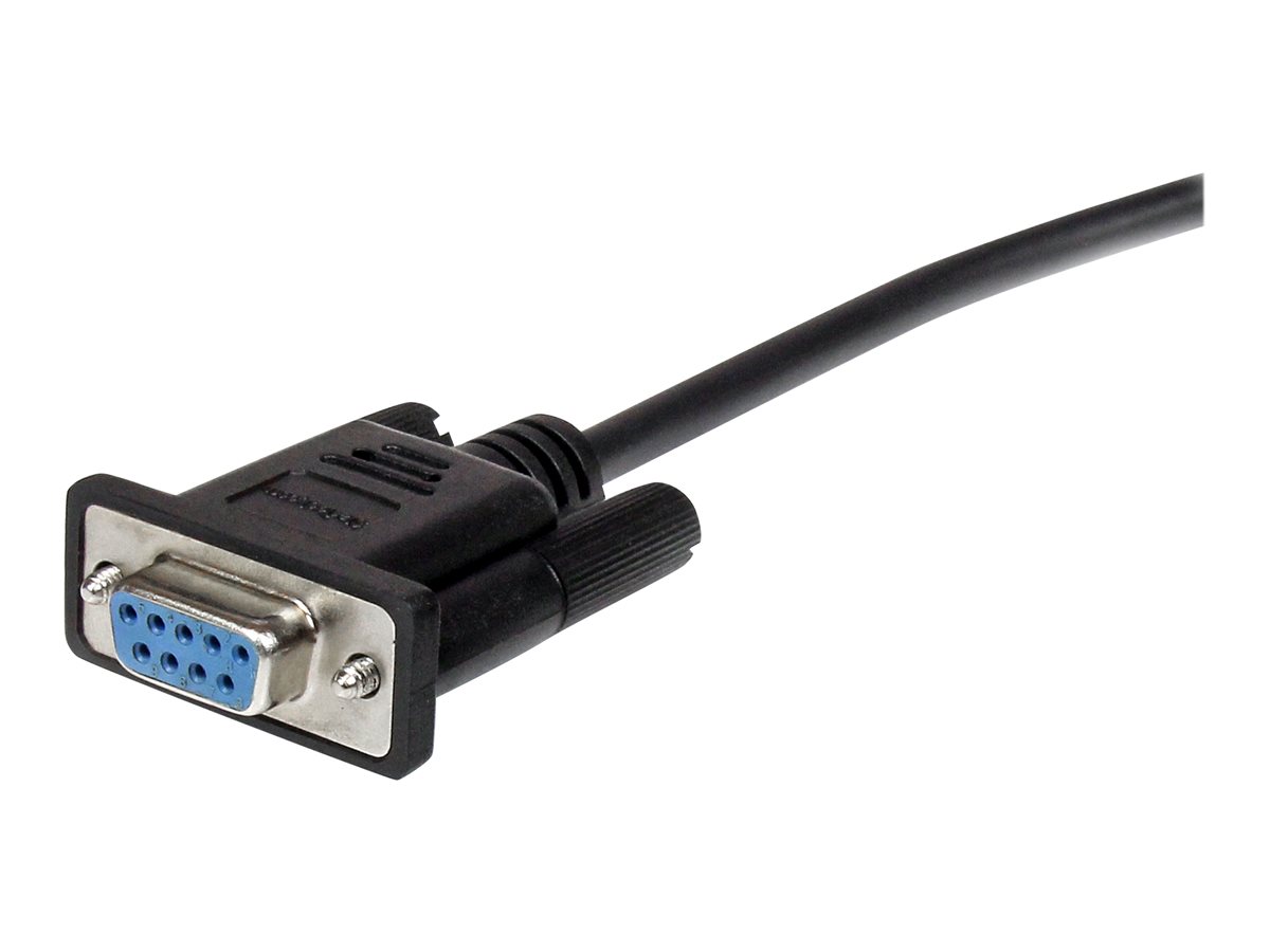 StarTech.com 3m Black Straight Through DB9 RS232 Serial Cable - DB9 RS232 Serial Extension Cable - Male to Female Cable (MXT1003MBK) - sériová prodlužovací šňůra - DB-9 do DB-9 - 3 m – foto 2