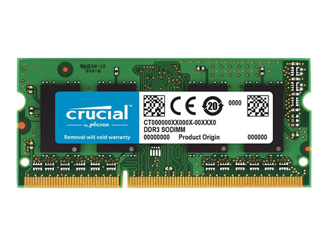 Crucial 4GB DDR3L 1600Mhz (PC3L-12800) 1.35V SODIMM Memory Ram  CT51264BF160BJ
