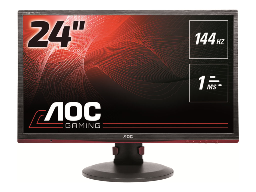 AOC MT LCD WLED 24'' G2460PF herní monitor, 1920x1080, 350cd, 80M:1, D-Sub, DVI, HDMI, 4xUSB, DP, pi