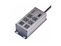 StarTech.com 6-Outlet Industrial Power Strip, EMI Isolation. Mountable