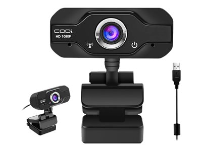 CODi Aquila Webcam color 2 MP 1920 x 1080 1080p fixed focal audio USB 2.0 