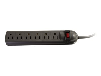 C2G 6-Outlet Power Strip with Surge Suppressor main image