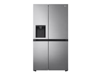 LG Køleskab/fryser 416liter Klasse E 219liter Fritstående Skinnende stål 