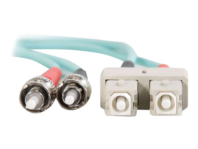 C2G SC-ST 10Gb 50/125 OM3 Duplex Multimode PVC Fiber Optic Cable (LSZH) - síťový kabel - 1 m - 1 m - vodě - barva – foto 3