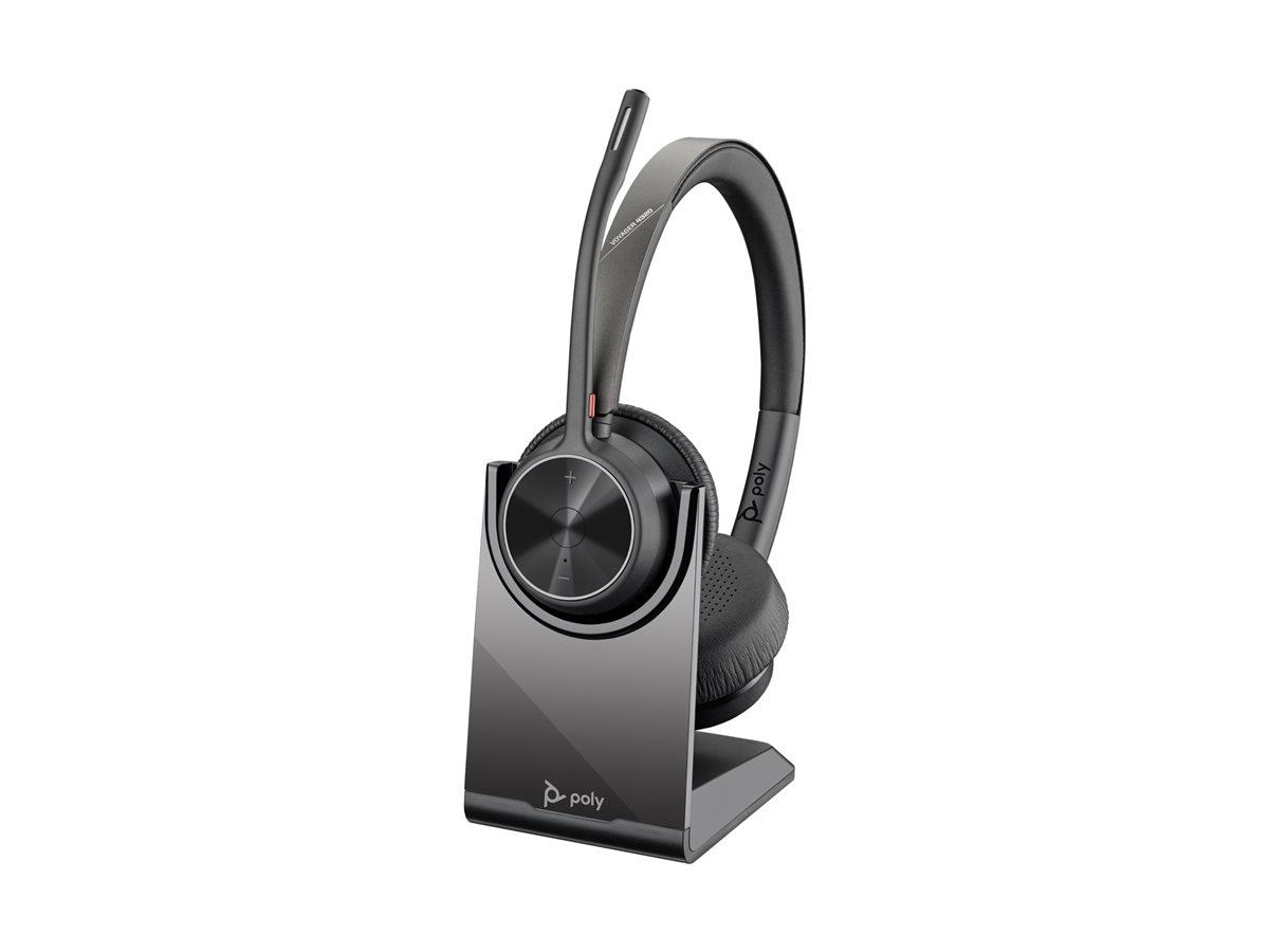 Poly Voyager 4320 UC Stereo USB-A Headset +BT700 USB-A Adapter +Charging Stand – foto 3