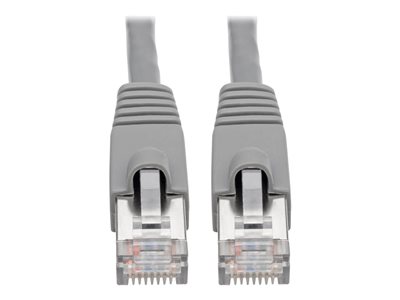 Tripp Lite Cat6a 10G-Certified Snagless Shielded STP Network Patch Cable (RJ45 M/M), PoE, Gray, 5 ft.