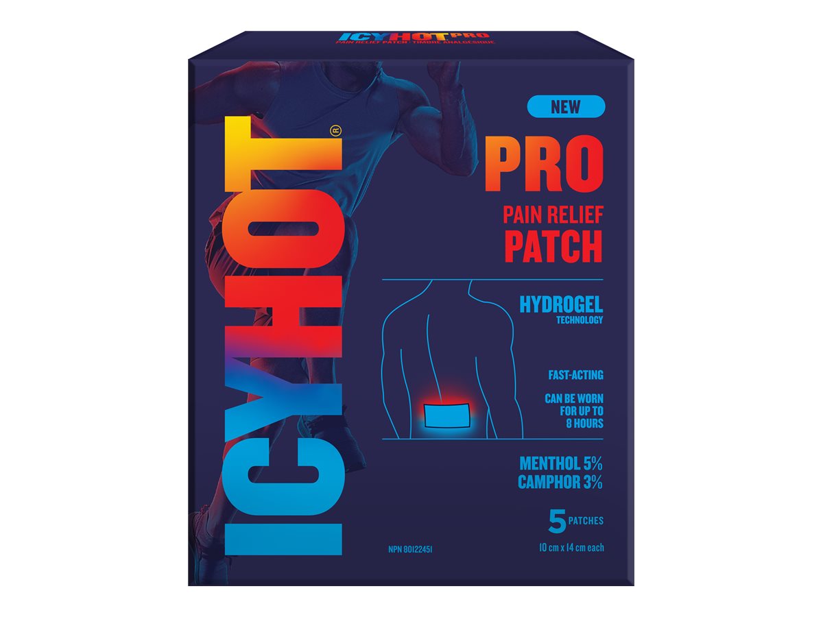 Icy Hot PRO Pain Relief Hydro Gel Patch - 10x14 cm - 5's