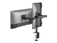 Dual Monitor mount, 17-32, steel, arm length: 376mm – LogiLink