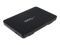 StarTech.com USB 3.1 (10Gbps) Tool-free Enclosure for 2.5" SATA Drives - Ultra-fast, Portable Data Storage - Lightweight Plas