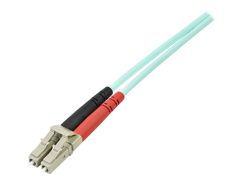 StarTech.com Câble fibre optique 10Gb duplex multimode OM3 50/125 LC/LC - 5  m - Turquoise - Câble fibre Optique - Garantie 3 ans LDLC