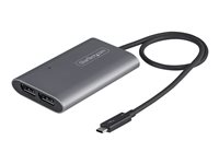 StarTech.com Thunderbolt 3 to Dual DisplayPort Adapter DP 1.4 - Dual 4K 60Hz or Single 8K/5K TB3 to DP Monitor Video Adapter - Mac/Windows (TB32DP14) USB / DisplayPort adapter 46cm