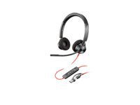 HP Poly Blackwire 3320 - Blackwire 3300 series - headset - on-ear - wired - USB-C - black - UC certified