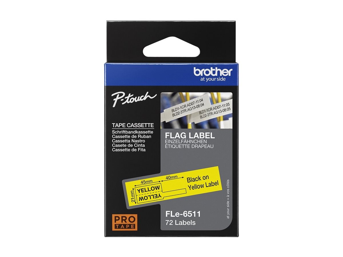 Brother FLe-6511 - Black on yellow