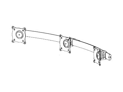 Chief KMA320B - Mounting component (three-screen mounting arm)