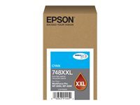 Epson 748XXL - Extra High Capacity - cyan - original - ink cartridge - for WorkForce Pro WF-6090, WF-6590, WF-8090, WF-8090 D3TWC, WF-8590, WF-8590 D3TWFC