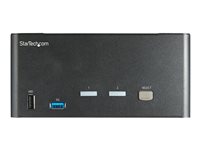 StarTech.com 2 Port Triple Monitor DisplayPort KVM Switch - 4K