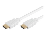MicroConnect HDMI han -> HDMI han 10 m Hvid