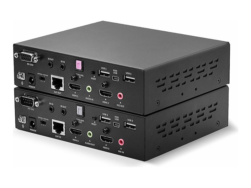Kit Extender KVM HDBaseT Cat.6 HDMI Dual Head USB, IR & RS232, 100m