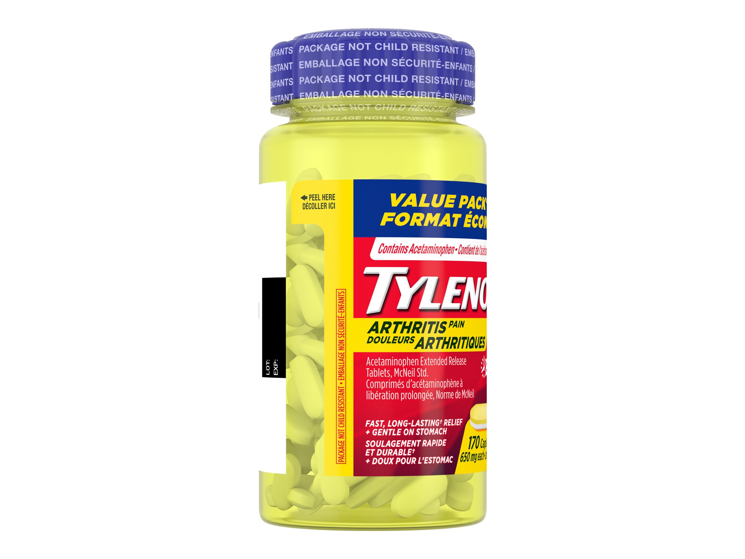 Tylenol* Arthritis Pain Acetaminophen Caplets - 170's