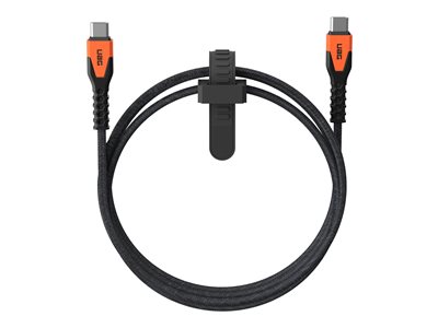 UAG Rugged Charging Cable USB-C to USB-C 5ft- Black/Orange