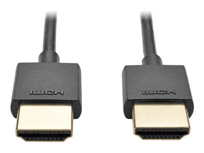 Eaton Tripp Lite Series Slim High-Speed HDMI Cable w Ethernet and Digital Video/Audio UHD 4K 60Hz MM Black 10ft