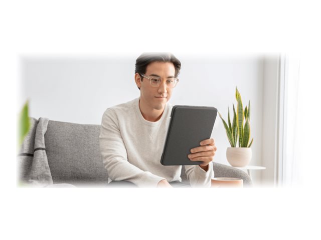 Logitech Combo Touch - klávesnice a pouzdro - s trackpad - QWERTY - skandinávské jazyky - oxfordská šedá Vstupní zařízení – foto 13
