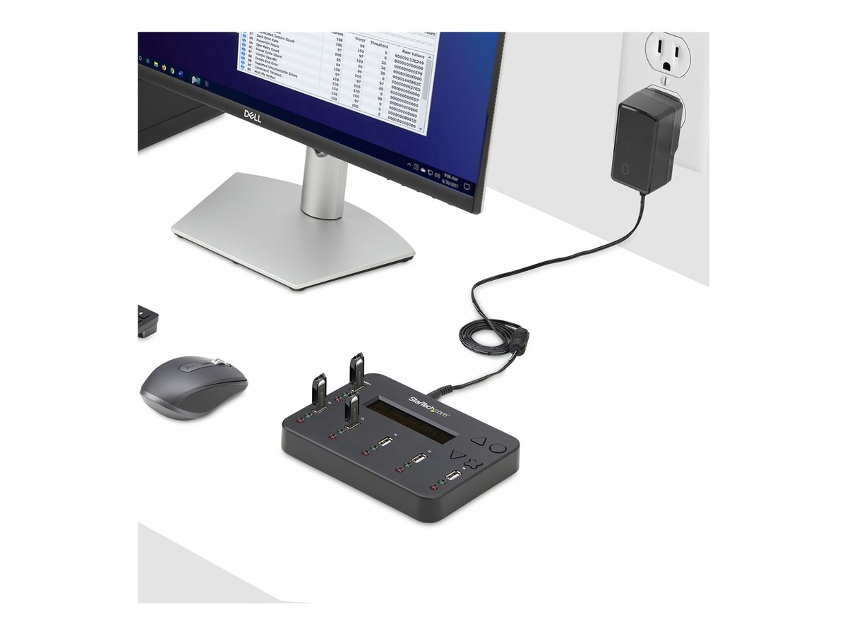StarTech.com Standalone 1:5 USB Flash Drive Duplicator and Eraser - Flash Drive (USB 3.0/2.0/1.1) Copier - 2 Duplication Modes (USBDUP15) - duplikátor jednotky USB – foto 10