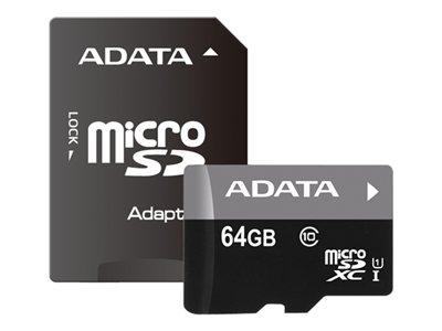 ADATA Premier - Flash memory card (microSDXC to SD adapter included)
