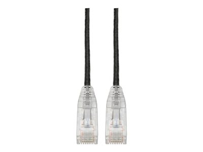 Eaton Tripp Lite Series Cat6 Gigabit Snagless Slim UTP Ethernet Cable (RJ45 M/M), PoE, Black, 15 ft. (4.57 m)
