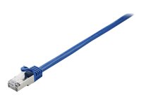 V7 CAT 7 Kabel med afskærmning med folie og kobberfletning (SFTP 2m Patchkabel Blå