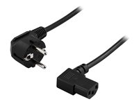 DELTACO Strømkabel 1.5m Sort