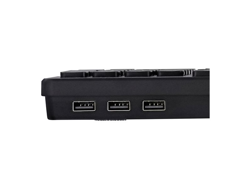 TNB HUB Wired Keyboard Built-In 3X Usb-A