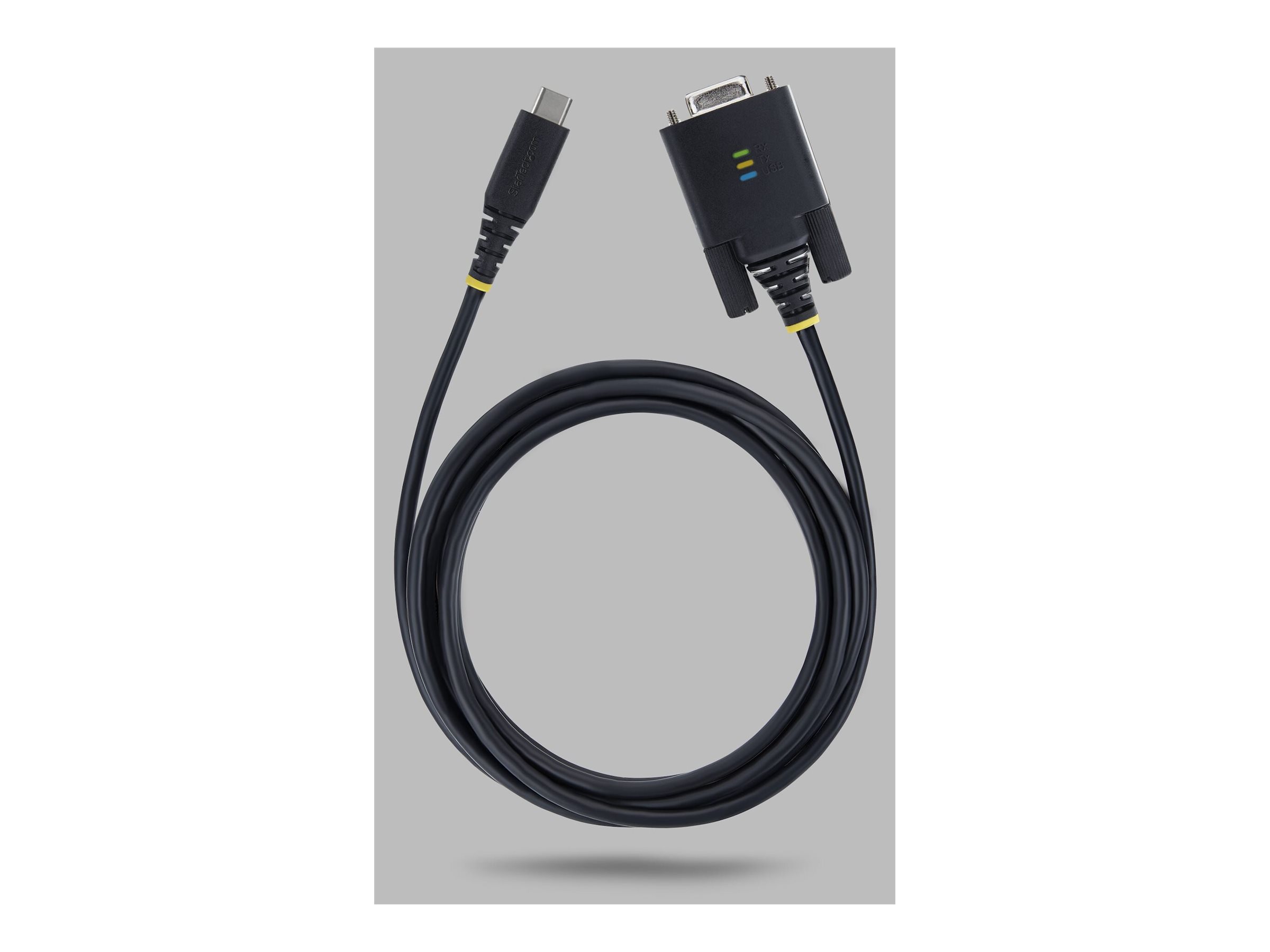 StarTech USB-C / serial cable USB-C to DB-9 2 Product shot Right-angle 80000