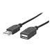 Manhattan USB-A to USB-A Extension Cable, 1.8m, Male to Female, 480 Mbps (USB 2.0), Black, Blister