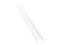 Fellowes Steel 0.38 in 11 in 32 rings 80 sheets white 25 pc