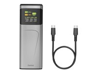 Hama High Power 24000mAh 2xUSB-C 1xUSB-A Grå