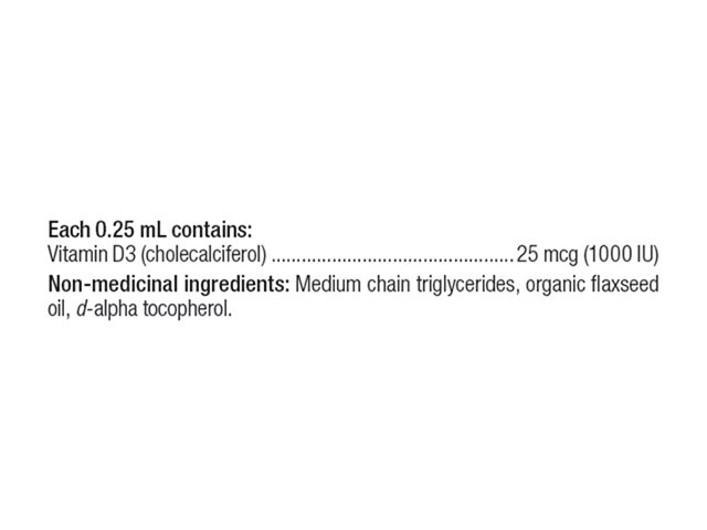 Wellness by London Drugs Liquid Vitamin D Drops - 1000 IU - 60ml