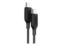 Anker PowerLine III USB 2.0 USB Type-C kabel 1.83m Sort