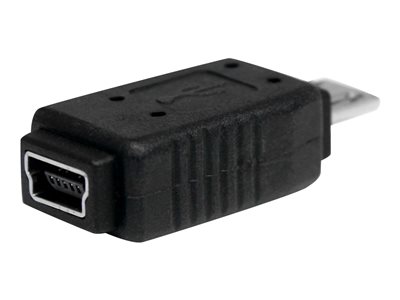 6in Micro USB to Mini USB Adapter Cable M/F